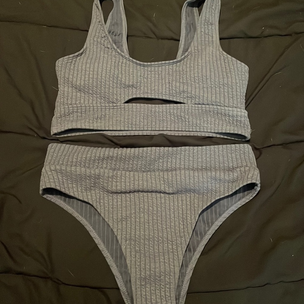 Grey swim suit 2 piece